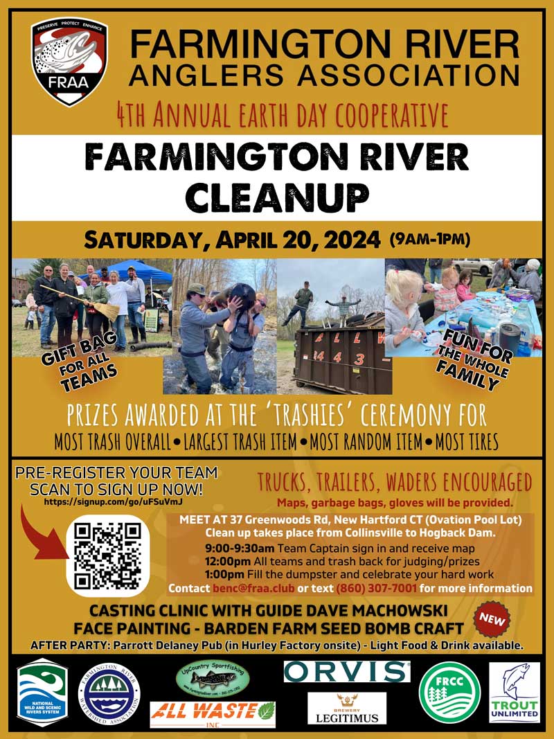 FRAA Earth Day Farmington River Cooperative Clean Up