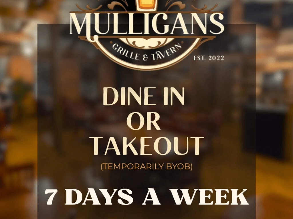 New Hartford CT, Mulligans Grille and Tavern, Lunch and Dinner, Dine In or Takeout