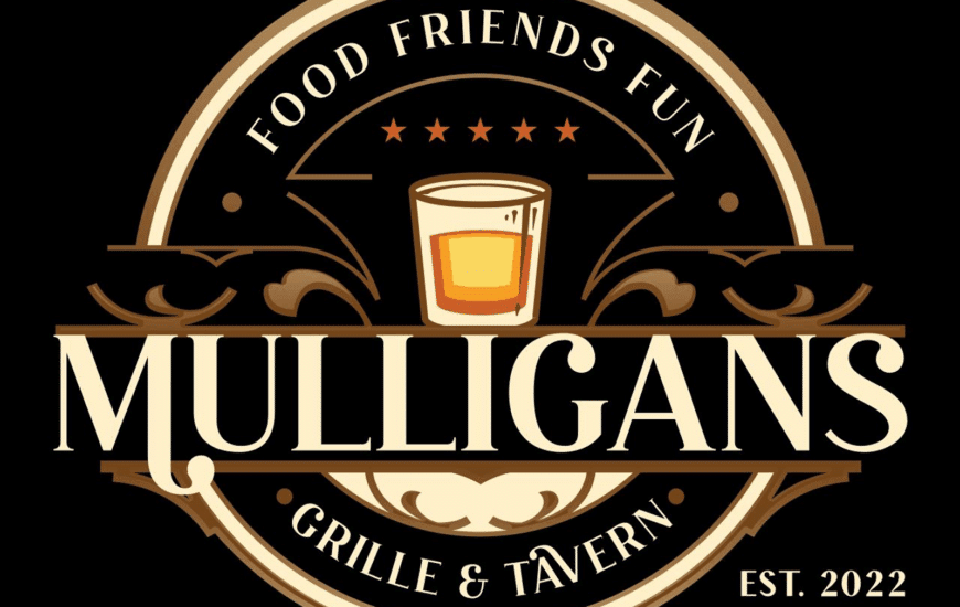 New Hartford CT, Mulligans Grille and Tavern, Food Friends Fun Logo